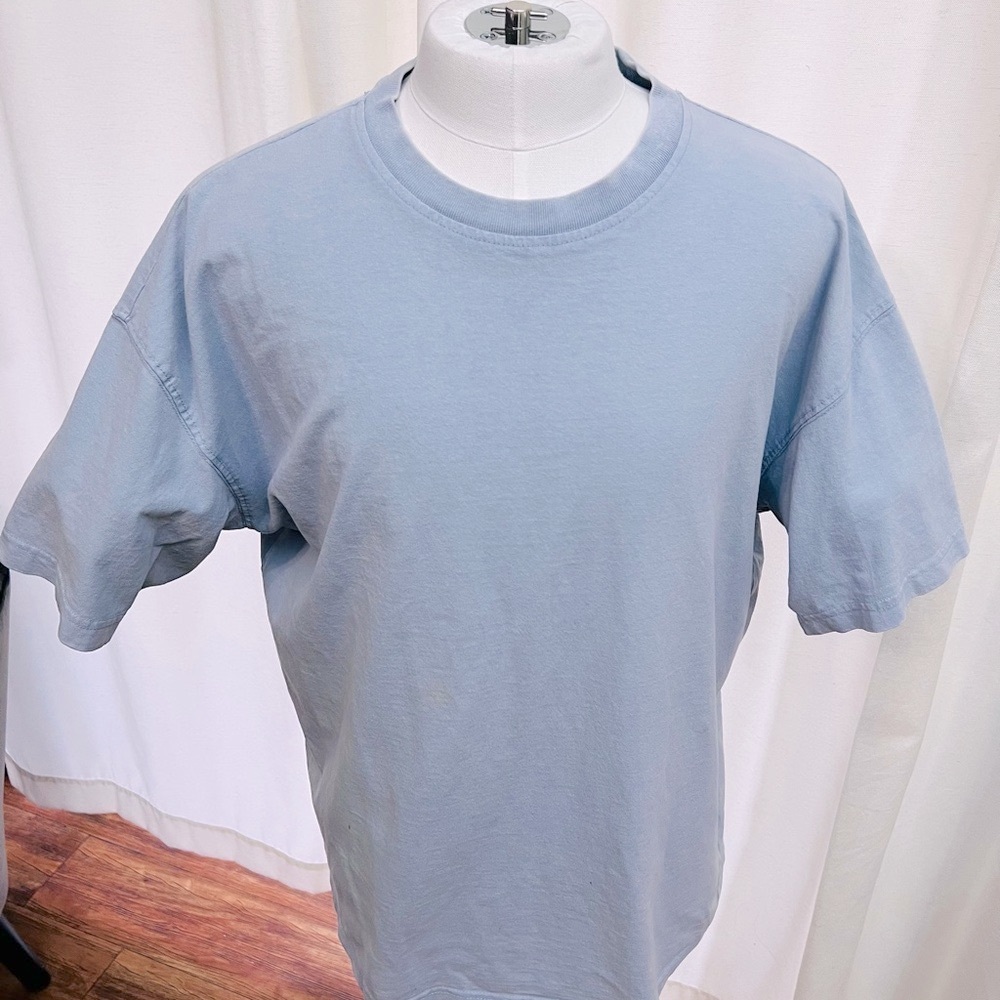 H&M Men's Oversized T-Shirt Size Large Light Blue